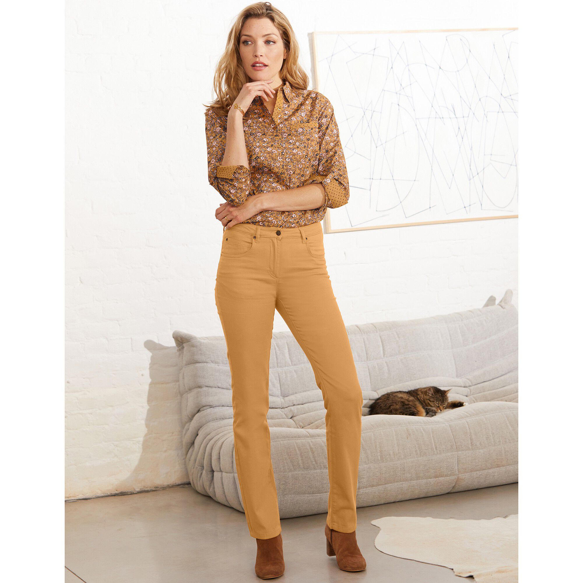 Pantalon sculptant coupe 5 poches