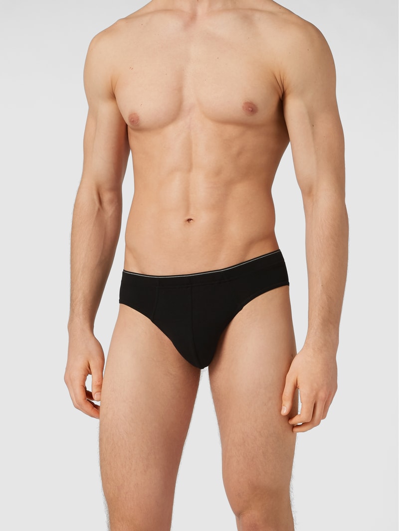 Slip im 3er-Pack in schwarz