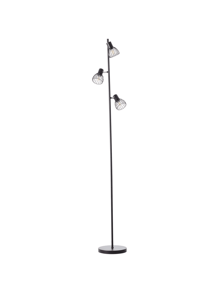 Brilliant Standleuchte, 3-flammig Blacky ⌀ 25 cm in schwarz matt günstig kaufen onesize