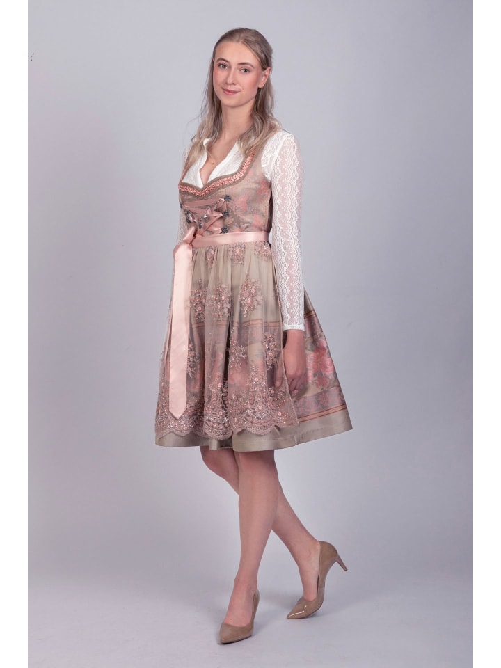 Edelnice Mini Dirndl 2-teilig Rosalie in rose günstig kaufen