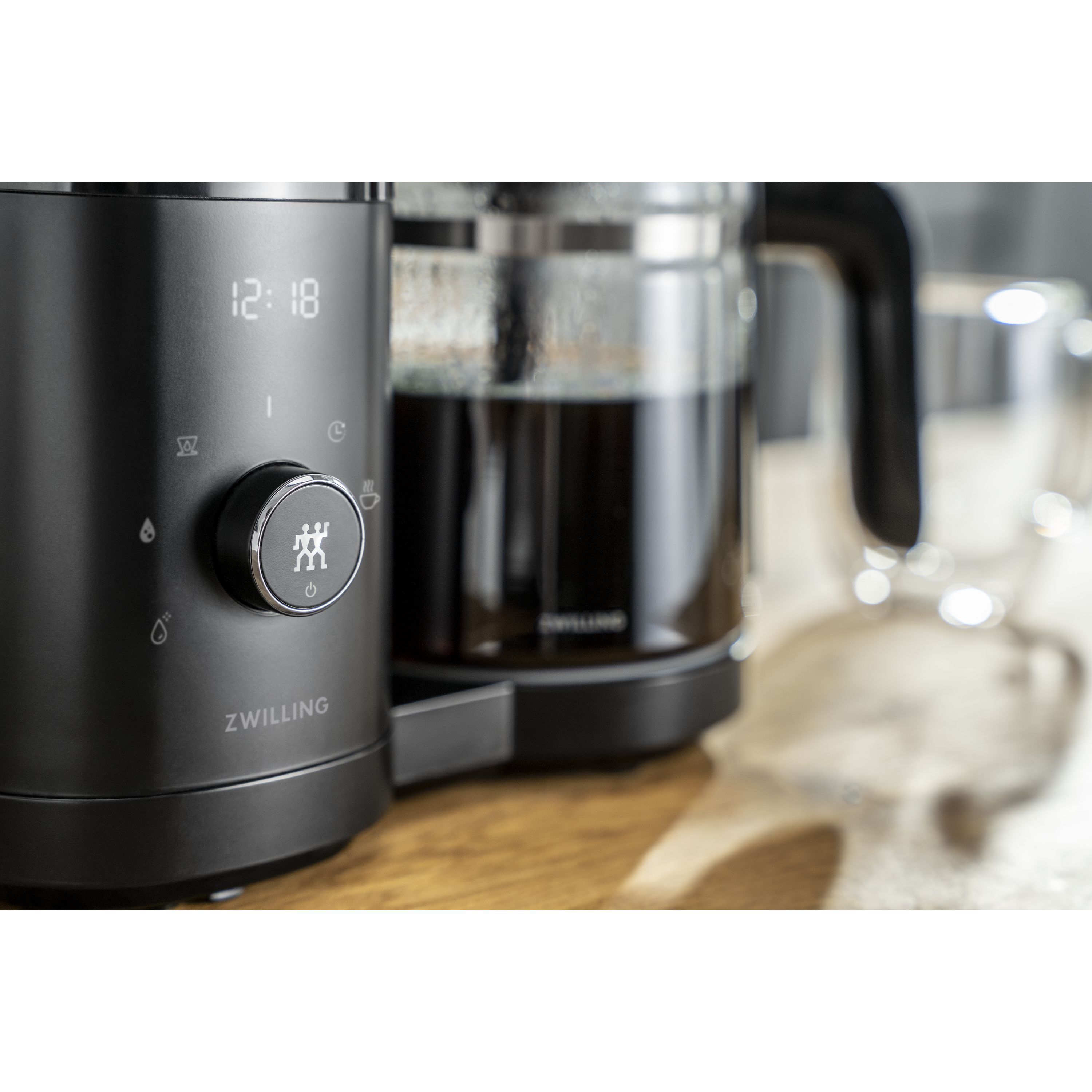 Filterkaffeemaschine, 1,5 l, Schwarz