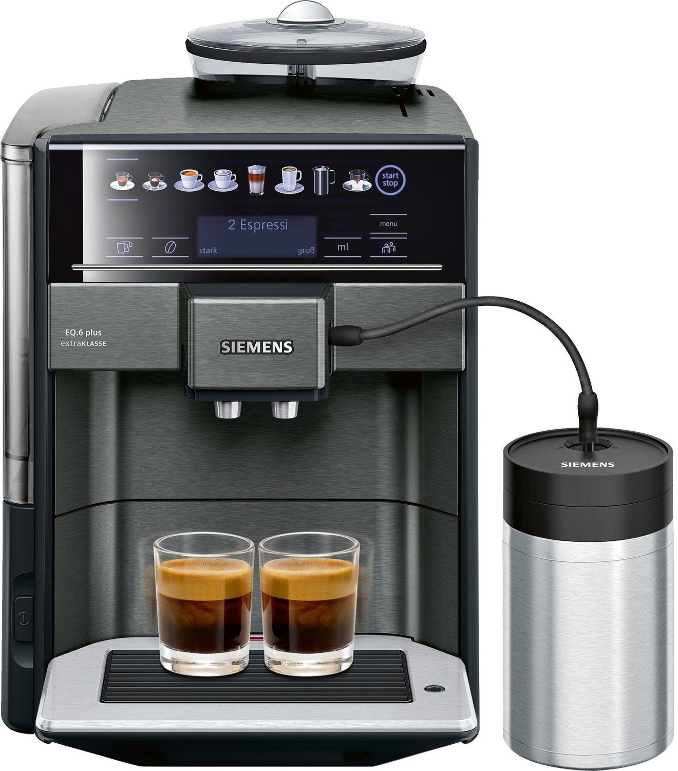 SIEMENS Kaffeevollautomat EQ.6 plus extraKlasse TE657F09DE
