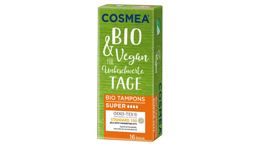 Cosmea® BIO Tampons, VEGAN, Super