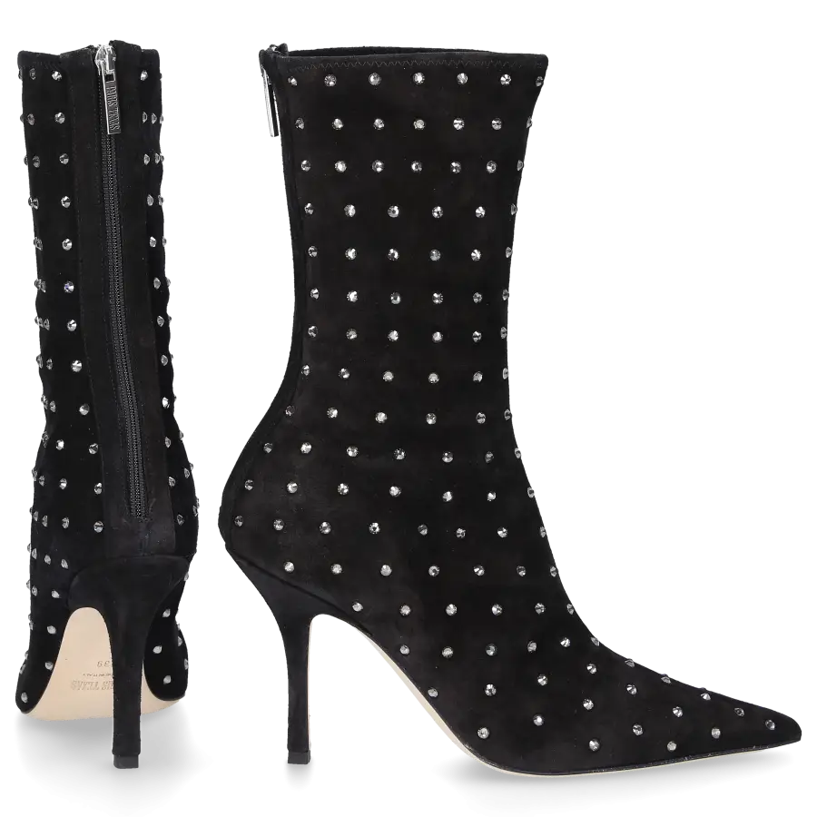 Paris Texas - Stiefeletten HOLLY MAMA Veloursleder - schwarz