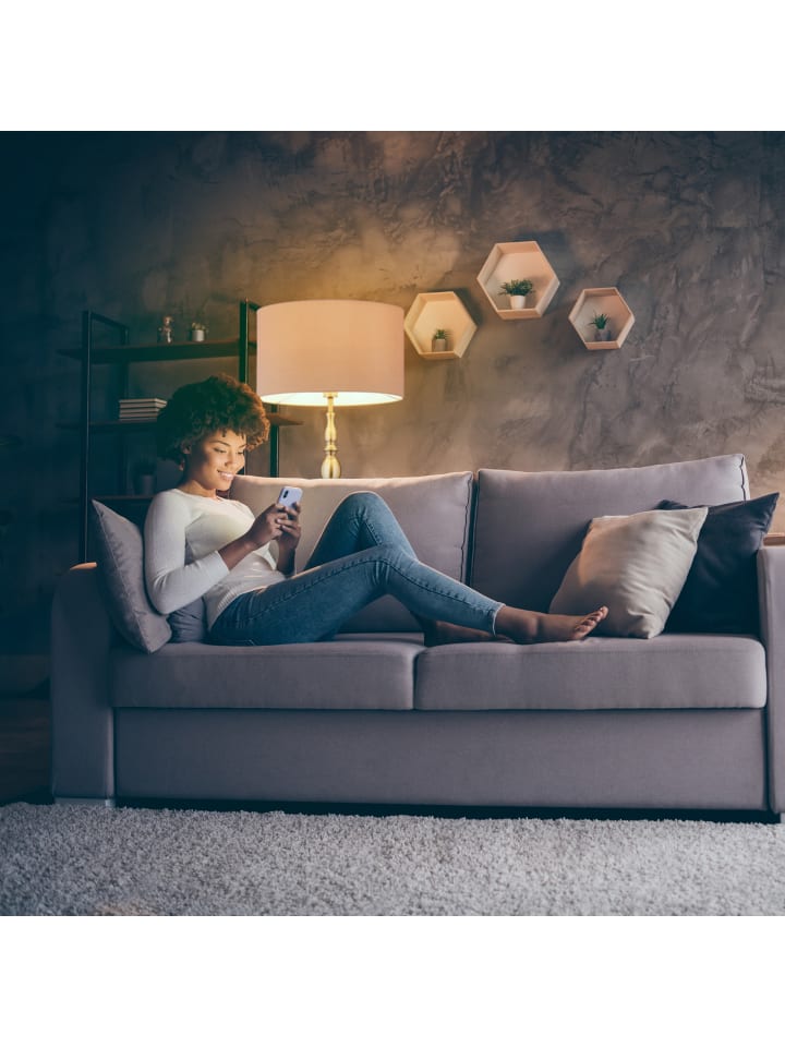 relaxdays Stehlampe in Beige/ Gold - (H)156 cm günstig kaufen onesize