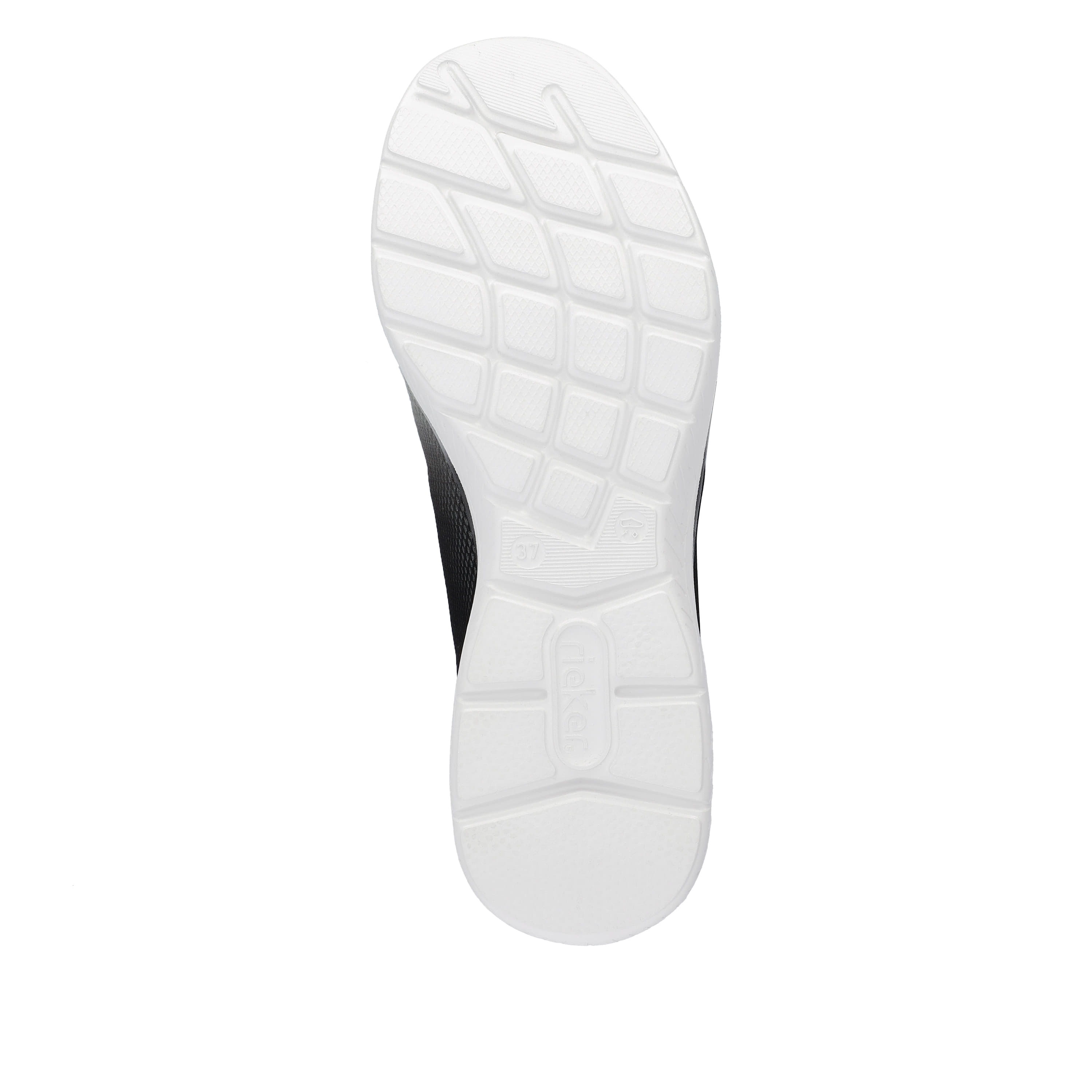 Rieker Damen Slipper nachtschwarz-schwanenweiss