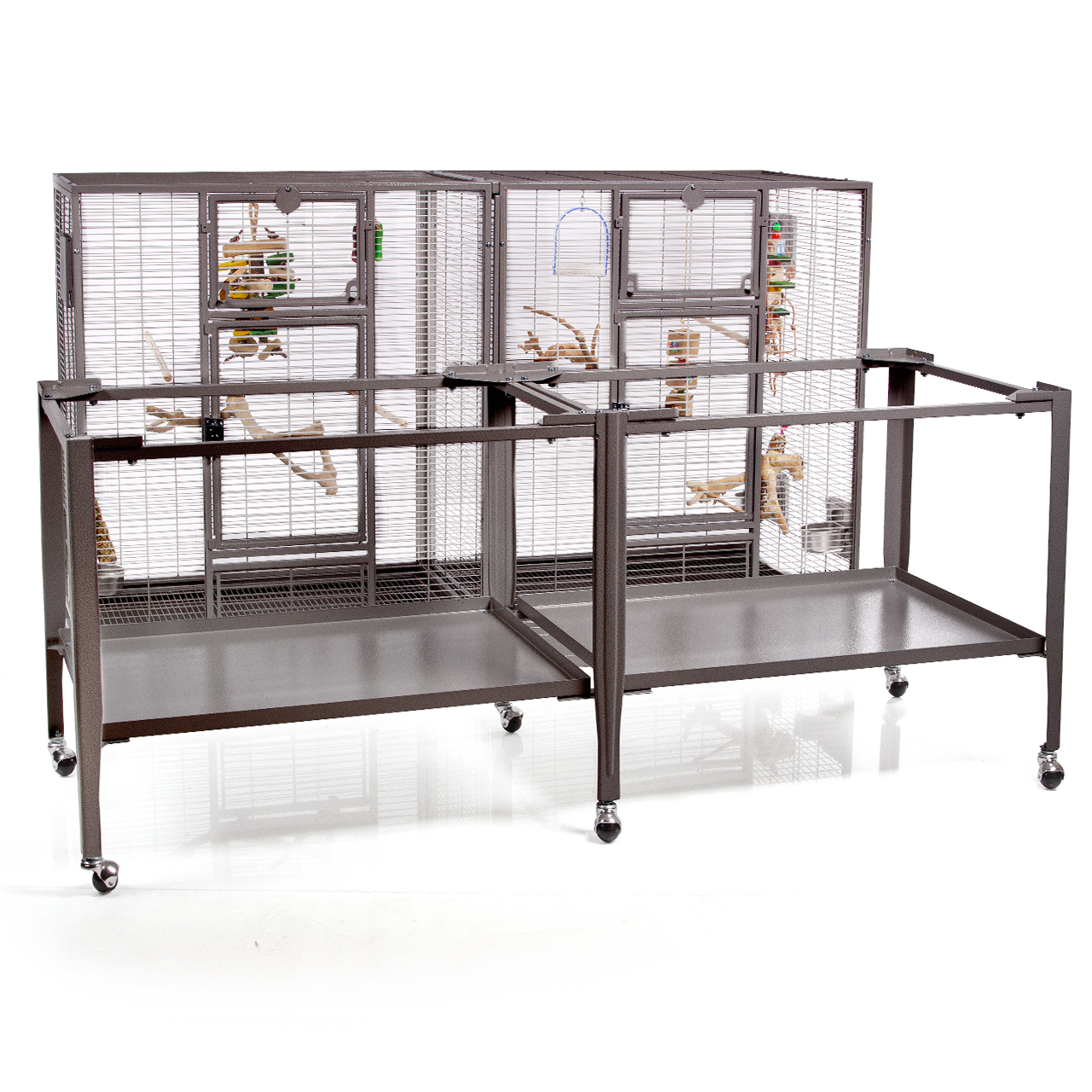 Montana Cages Käfige & Volieren Montana Cages Vogelkäfig New Madeira Double dunkelgrau