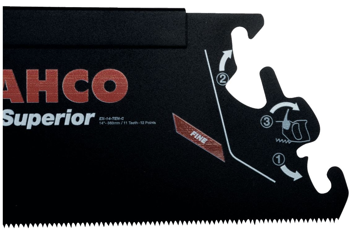 Bahco EX-14-TEN-C Superior™ geringssågblad, för BHS-handtag, för plast, laminat, trä och mjuka metaller, 45271 TPI, 14