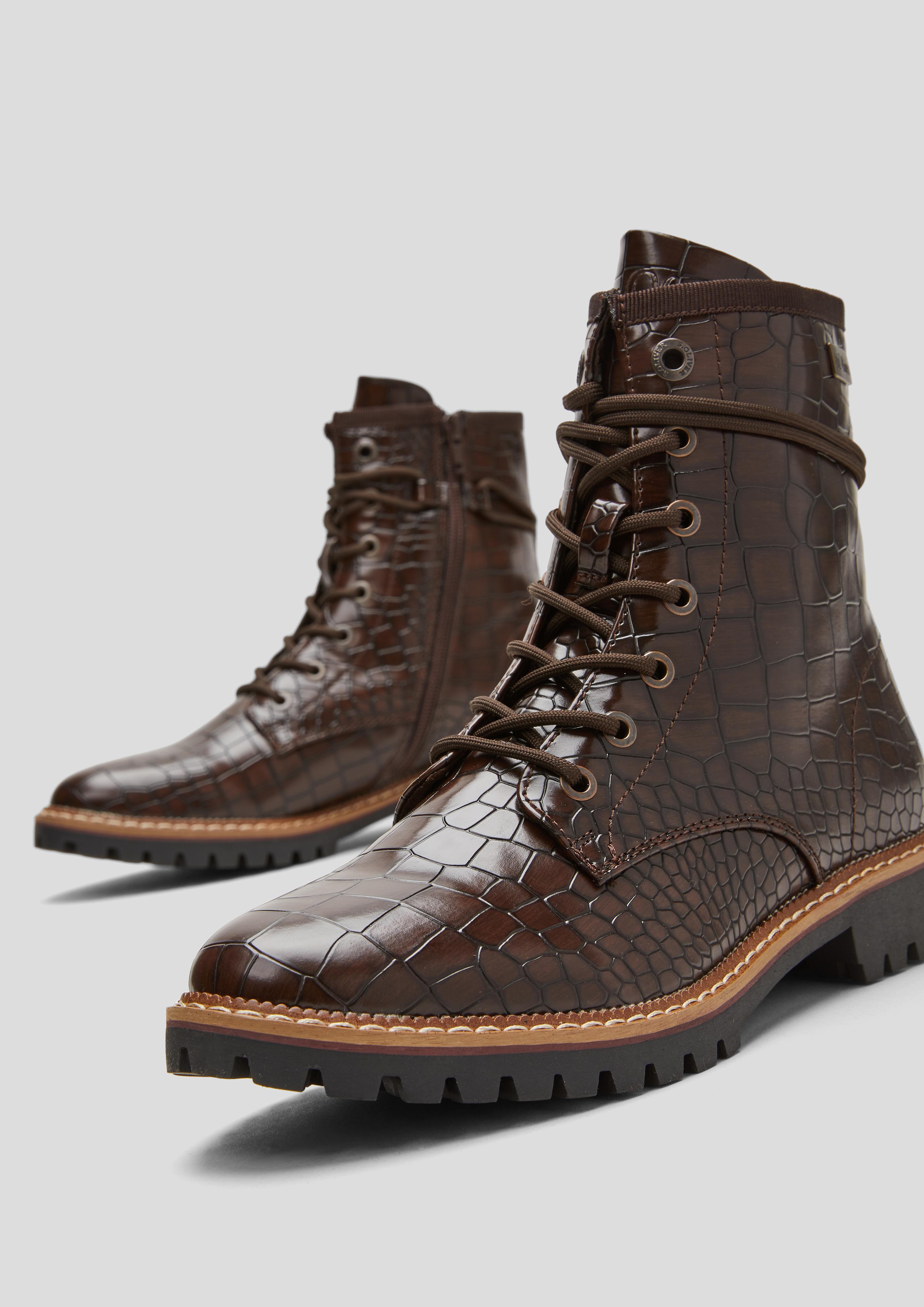Boots mit Goldmetallic-Details  101.107.101.25237-309
