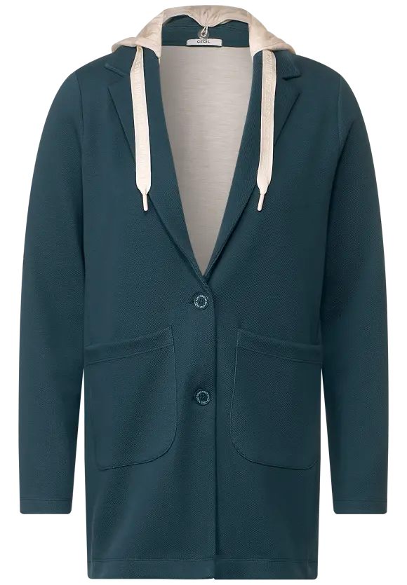 CECIL Doubleface Blazer mit Kapuze