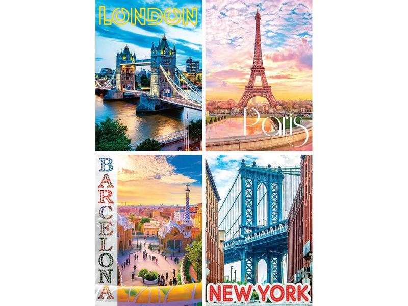 Puzzle 1500 pièces Les plus belles villes du monde