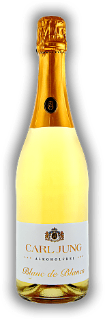 Carl Jung Blanc de Blancs Chardonnay Alkoholfrei Carl Jung Blanc de Blancs Chardonnay Alkoholfrei Schäumendes Getränk aus alkoholfreiem Wein. 0,75	 Liter