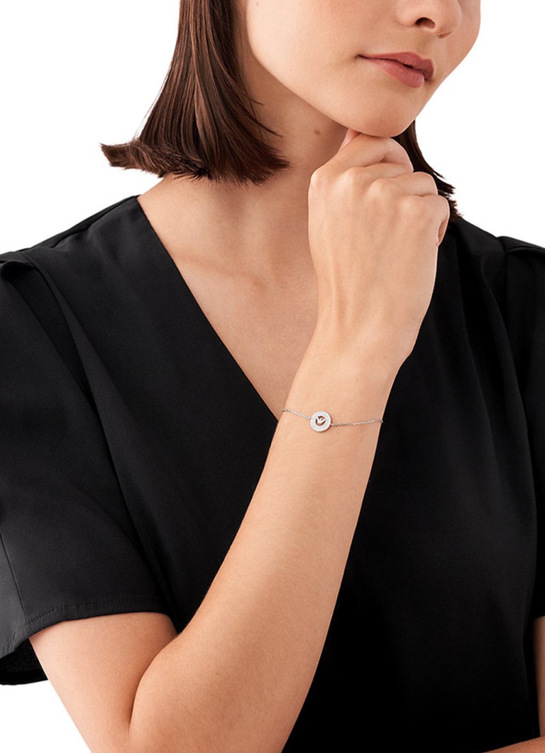 Bracciale Emporio Armani in argento sterling con zirconi cubici EG3586040