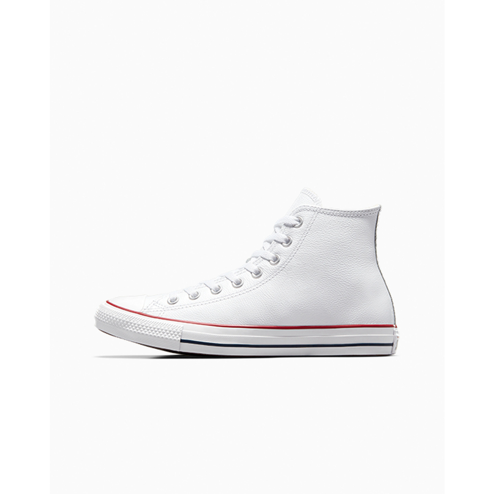 Converse Chuck Taylor All Star Leather Hi 132169C / weiss