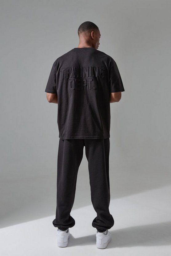 Oversize Man Active T-Shirt mit Training Dept Print
