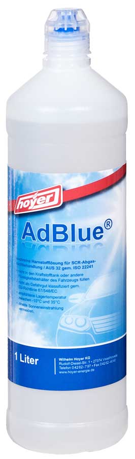 AdBlue® Hoyer hochreine Harnstofflösung, 1 Liter - ATU