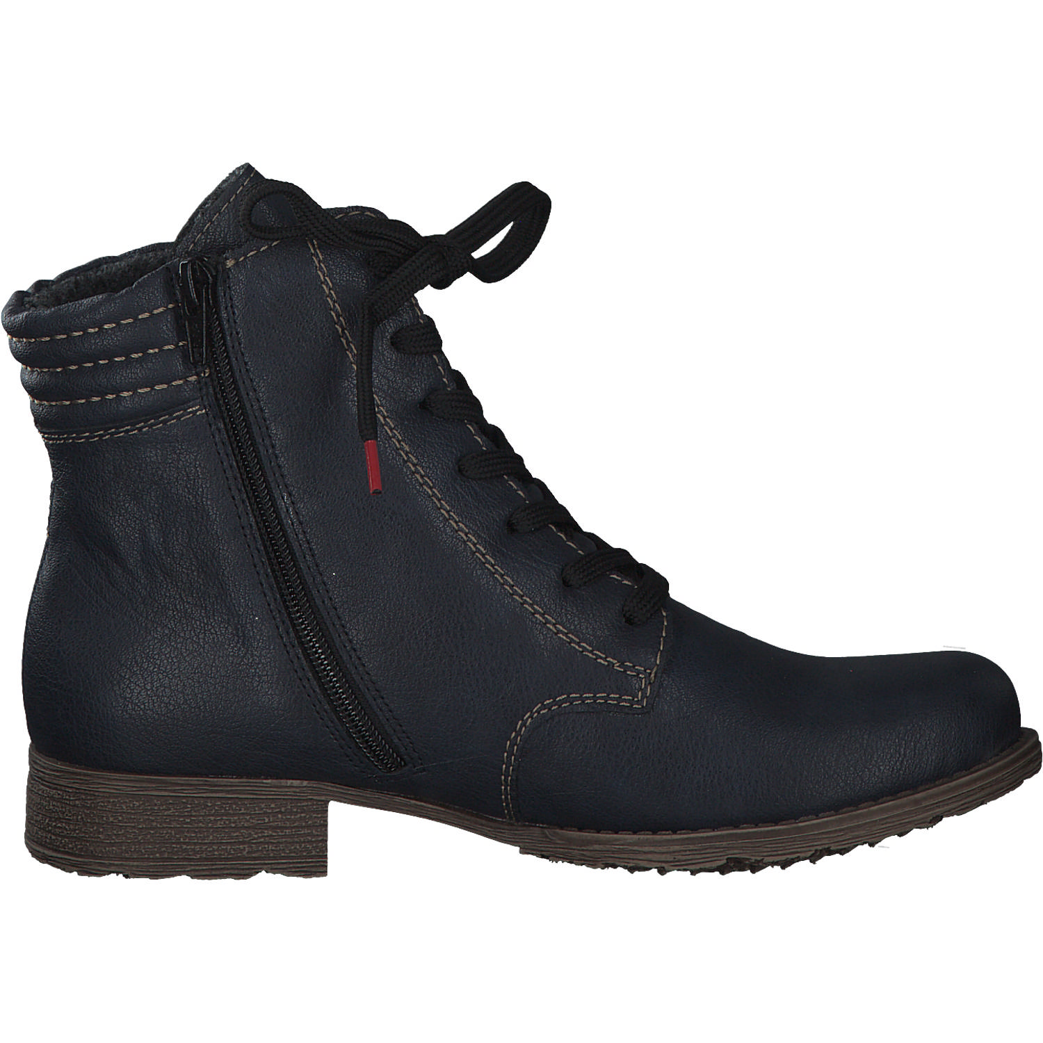 Rieker 70811, Schnürstiefeletten, Damen, Blau (Ozean)