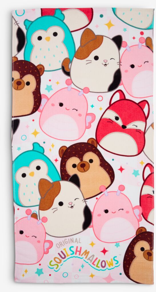 Toalha de banho SQUISHMALLOWS dourada 70x140cm