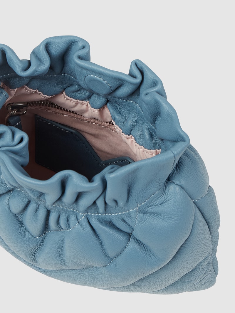 Crossbody Bag aus Leder Modell 'Lilou' in blau