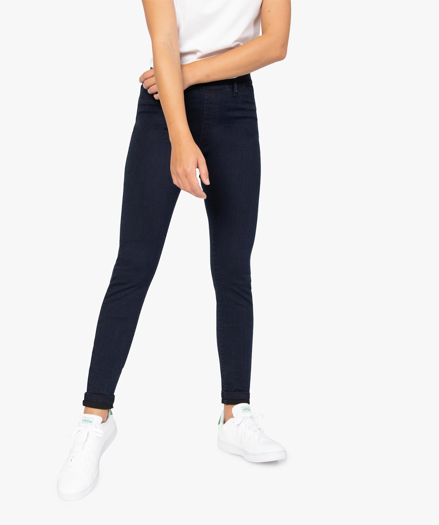Jegging femme taille normale blue black | GEMO