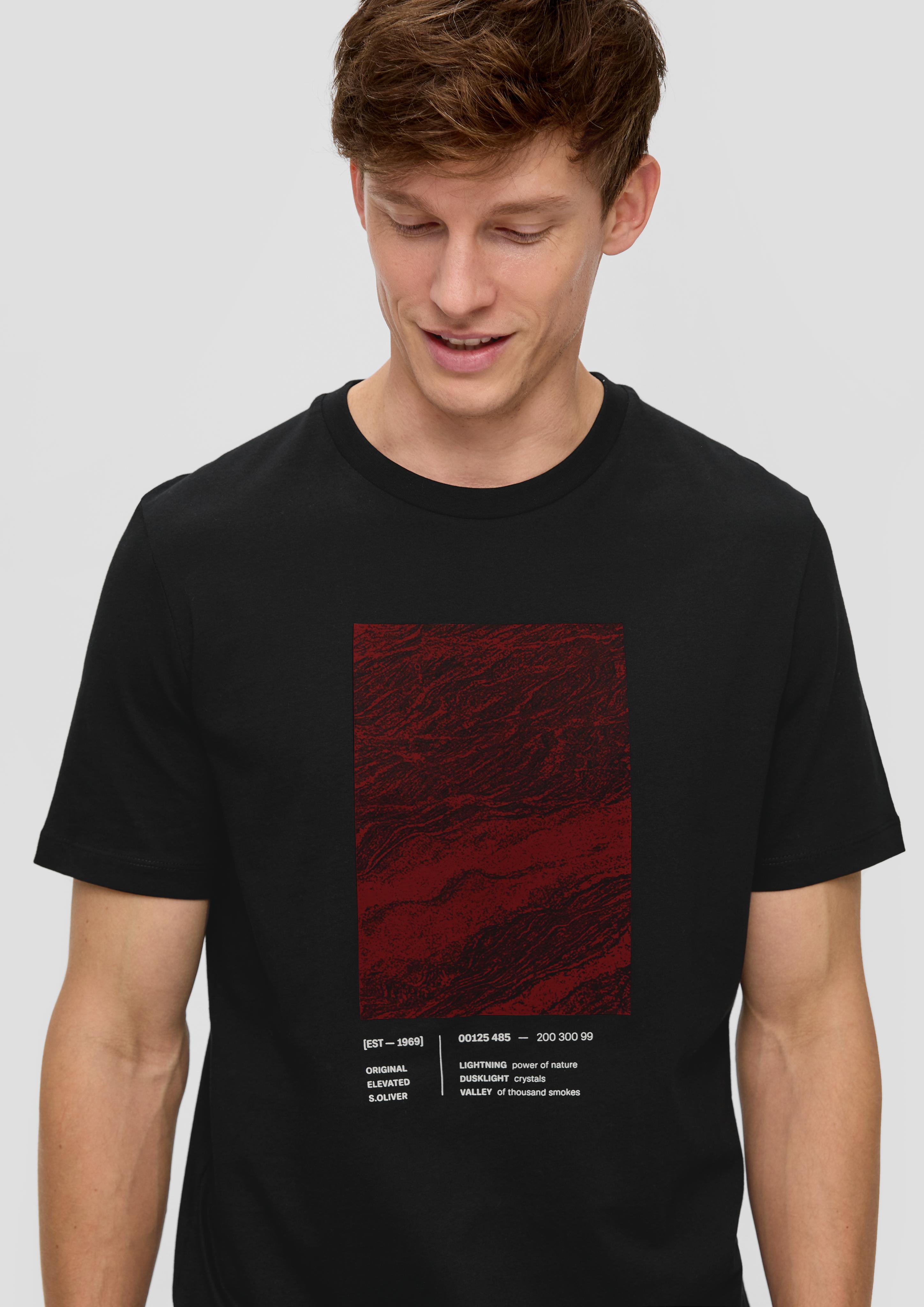 Baumwollshirt mit Frontprint  2138665-99D1