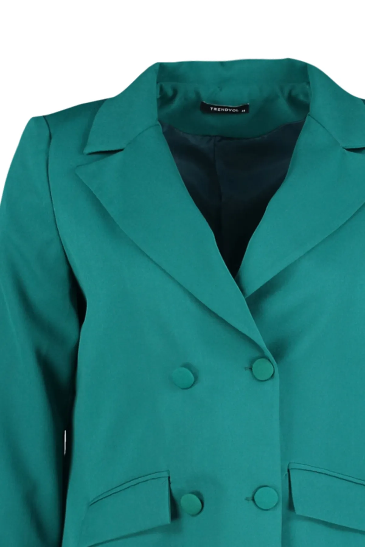 Trendyol Curve  Grüne Jacke mit Taschendetail TBBSS22CE0180
