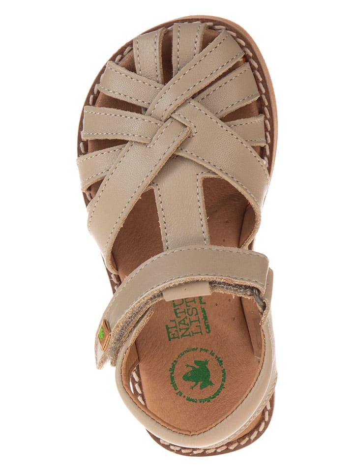 El Naturalista Leder-Sandalen in Beige günstig kaufen