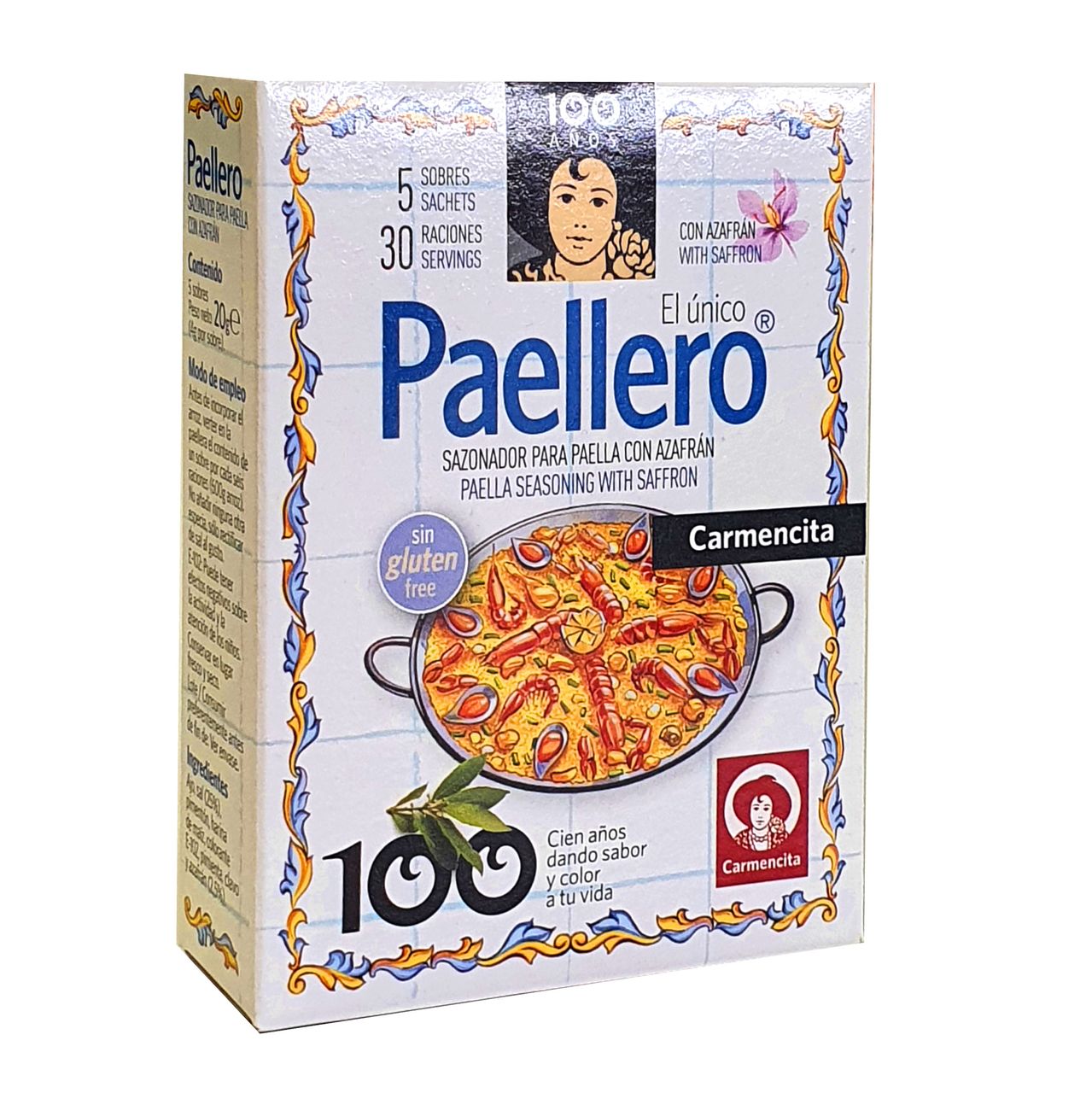 PaellaWorld International Paella World 5 Portionen fertige Paella-Gewürzmischungen - typisch spanischer Geschmack!