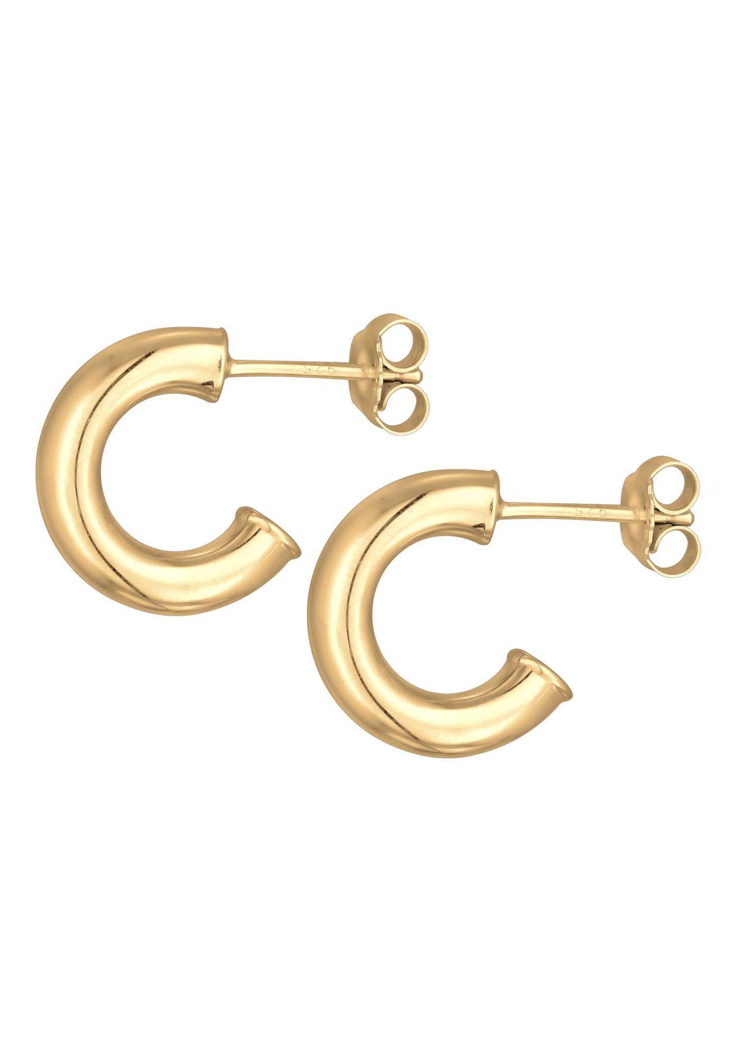 Ženski obročki Elli Chunky Connector iz srebra 925
