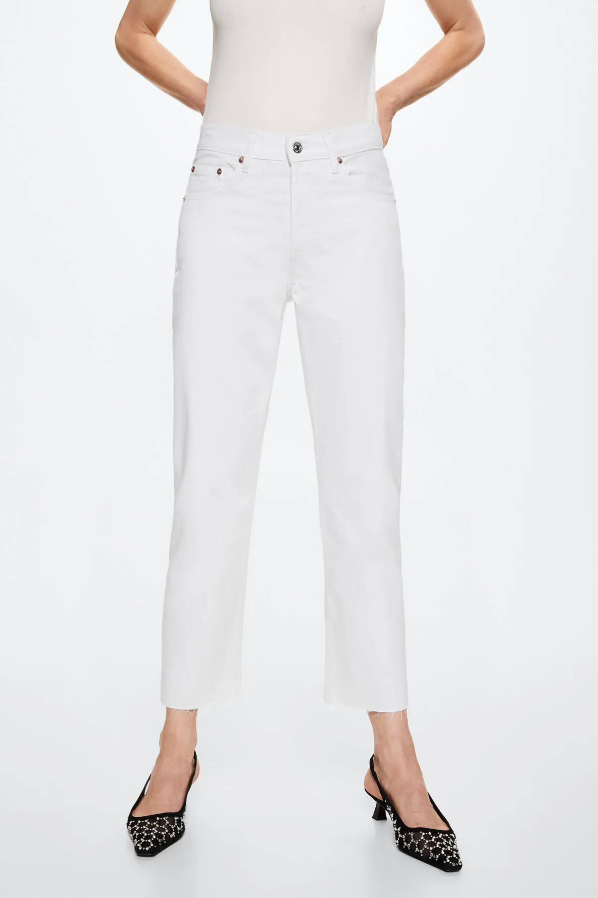 MANGO  Weiße Damenjeans 37023857