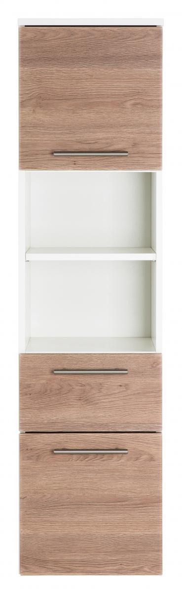 Posseik Hochschrank VIVA 135cm mit Tür eiche hell