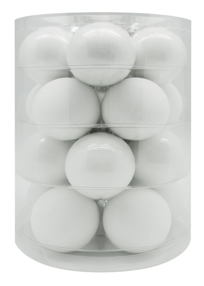 Baumkugeln 20tlg. Set Pure White 6 cm
