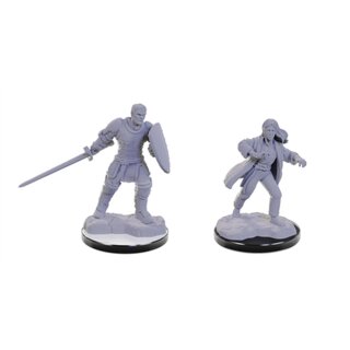 D&D Nolzur's Marvelous Miniatures: Reborn Paladin & Warlock (2)