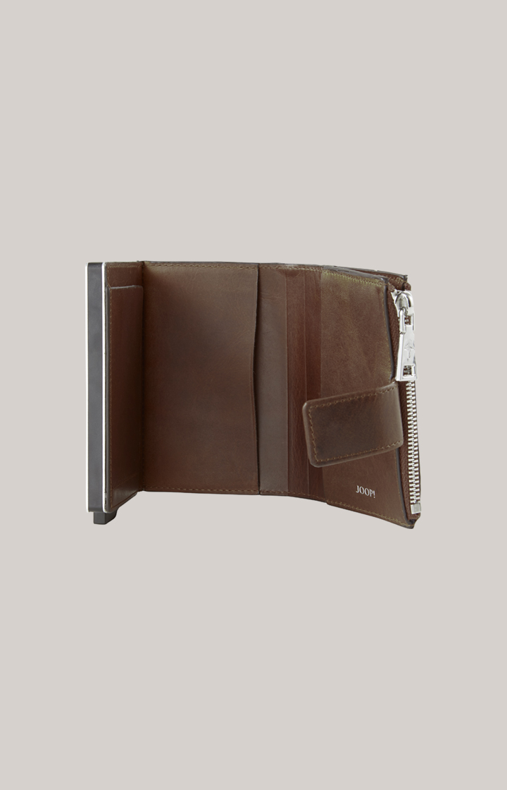 Karten-Etui Loreto C-Four in Dunkelbraun