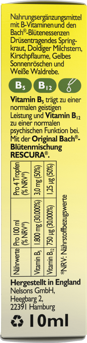 Bachblüten Mentale Balance Tropfen, 10 ml