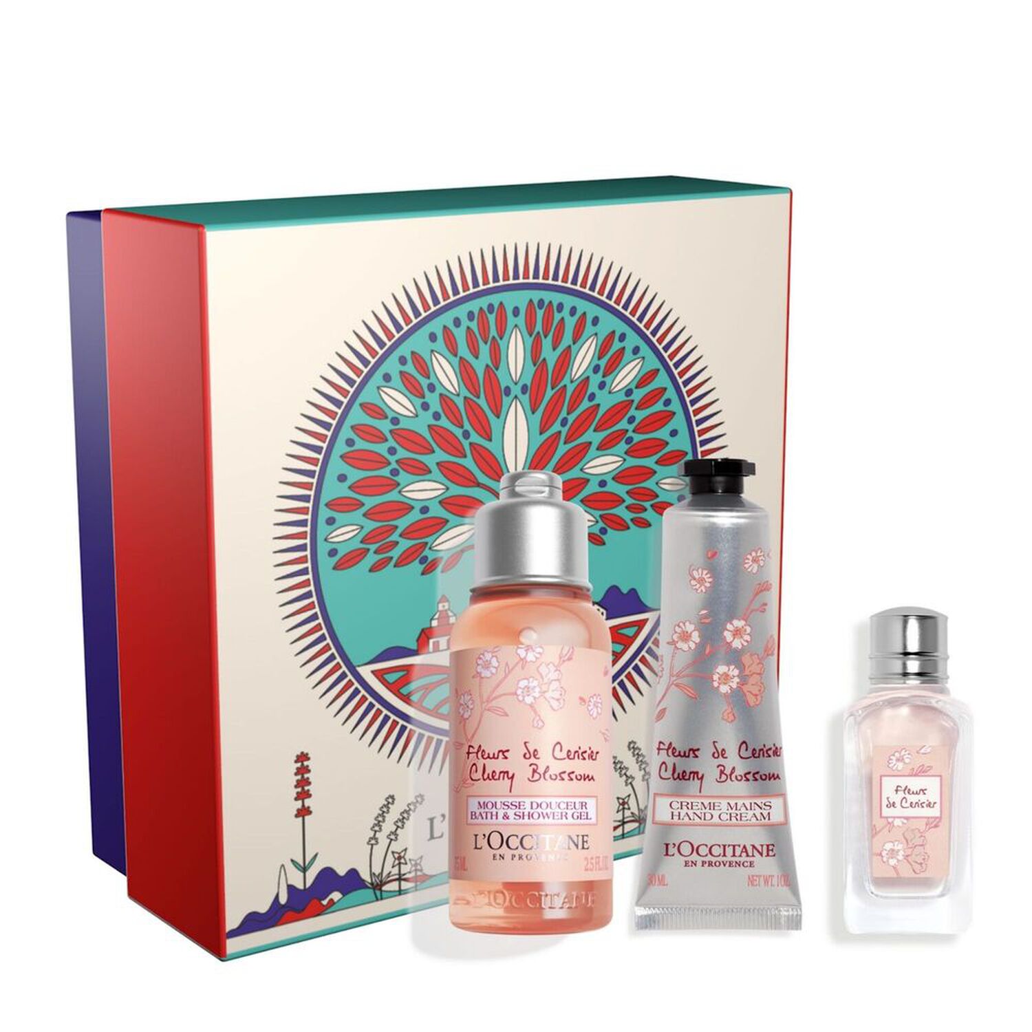 l'occitane Fleurs De Cerisier Coffret Gel douche 75 ml + 2 Produits