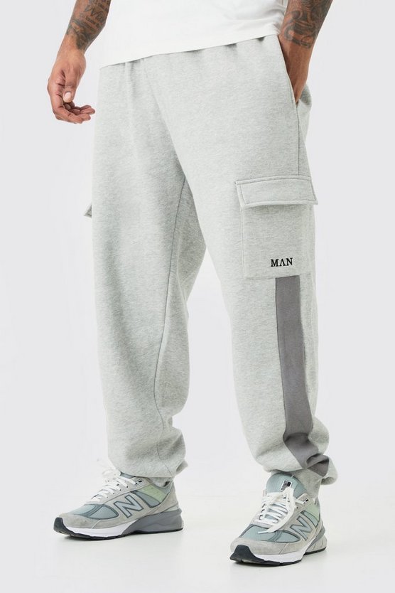 Plus Man Jogginghose mit Cargo-Taschen