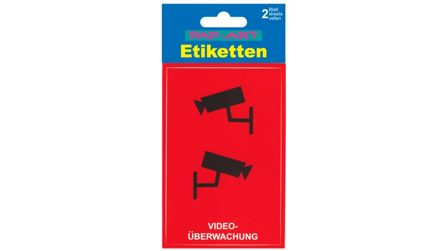 PAP-ART Etikett Videoüberwachung
