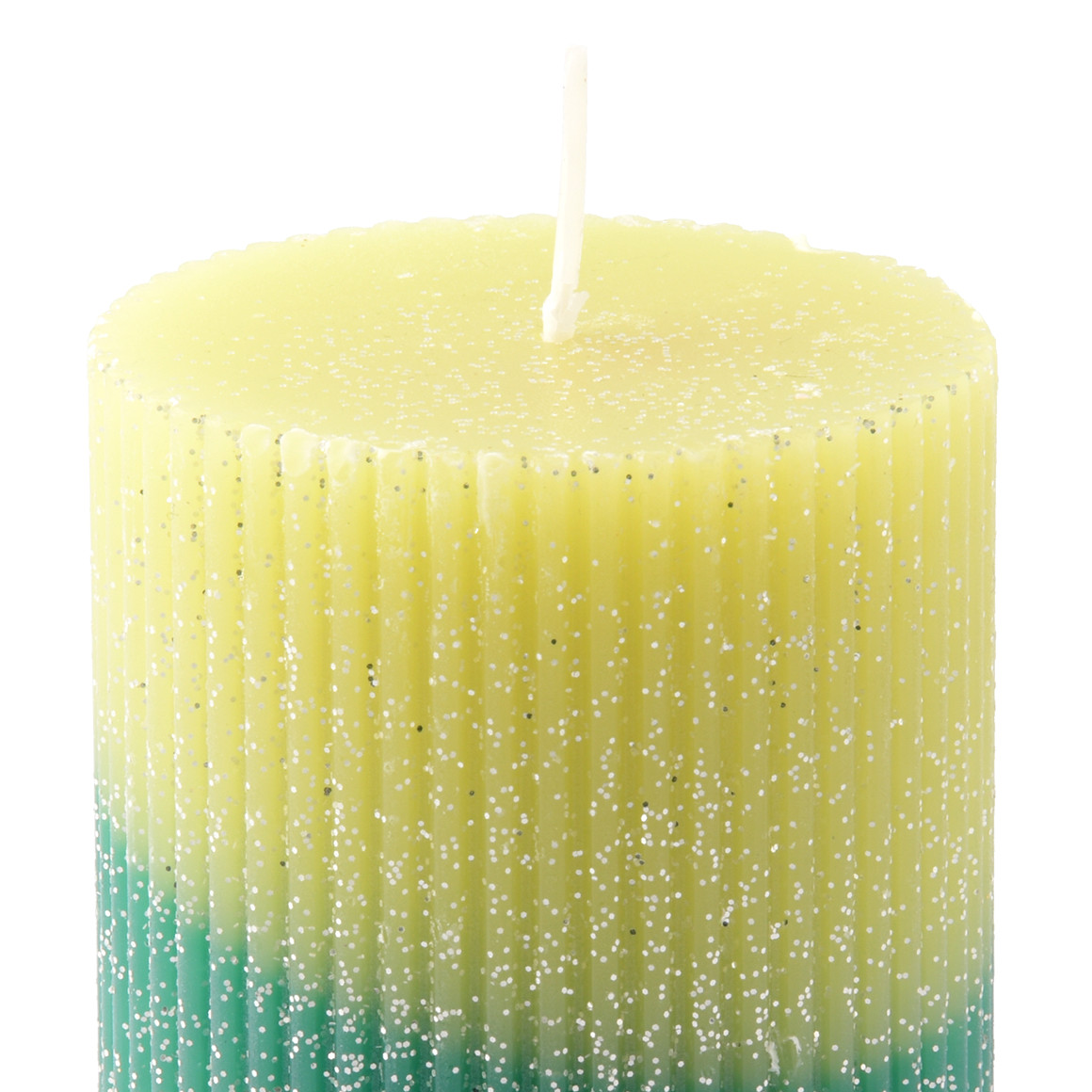 Kerze mit Glitzer