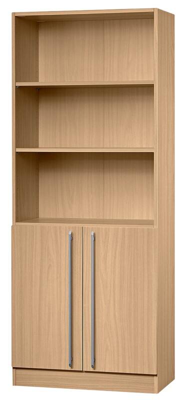 Hammerbacher Schrank 6770/6/6 Buche 800 x 420 x 2.004 mm mit Aufbau