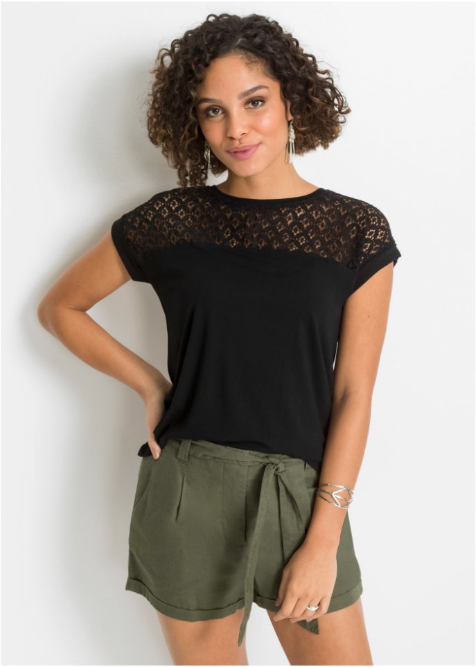 Shirt mit Spitze