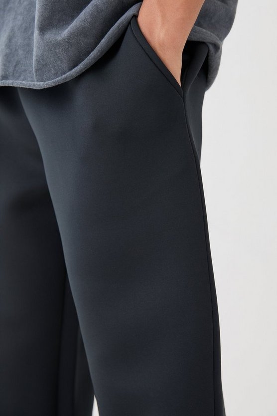 Scuba-Jogginghose mit geteiltem Saum