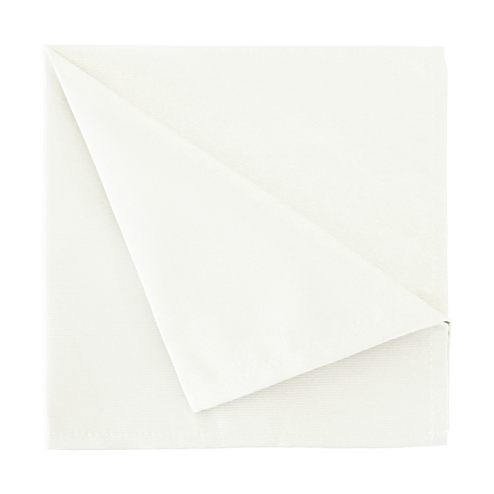 Serviette weiß Uni-Rips