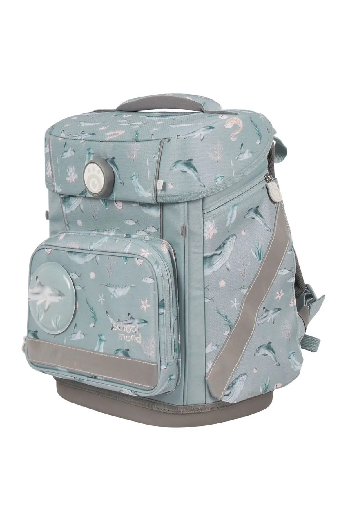 School Mood  Schulrucksack - Türkis - Unifarben