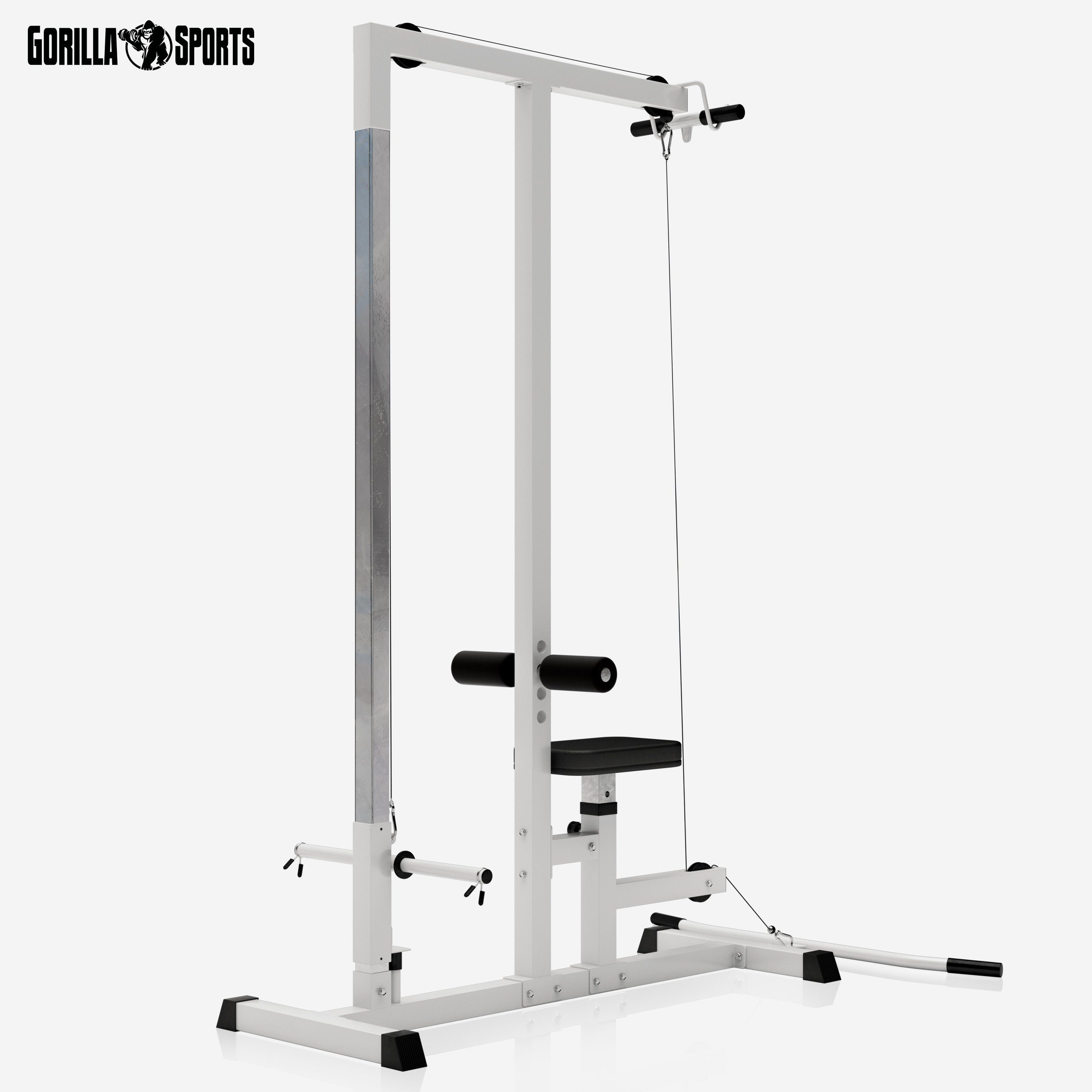 GORILLA SPORTS Kraftstation Latzugstation, Verstellbar, Latzugturm, Latzugmaschine, Fitnessstation, (1-tlg)