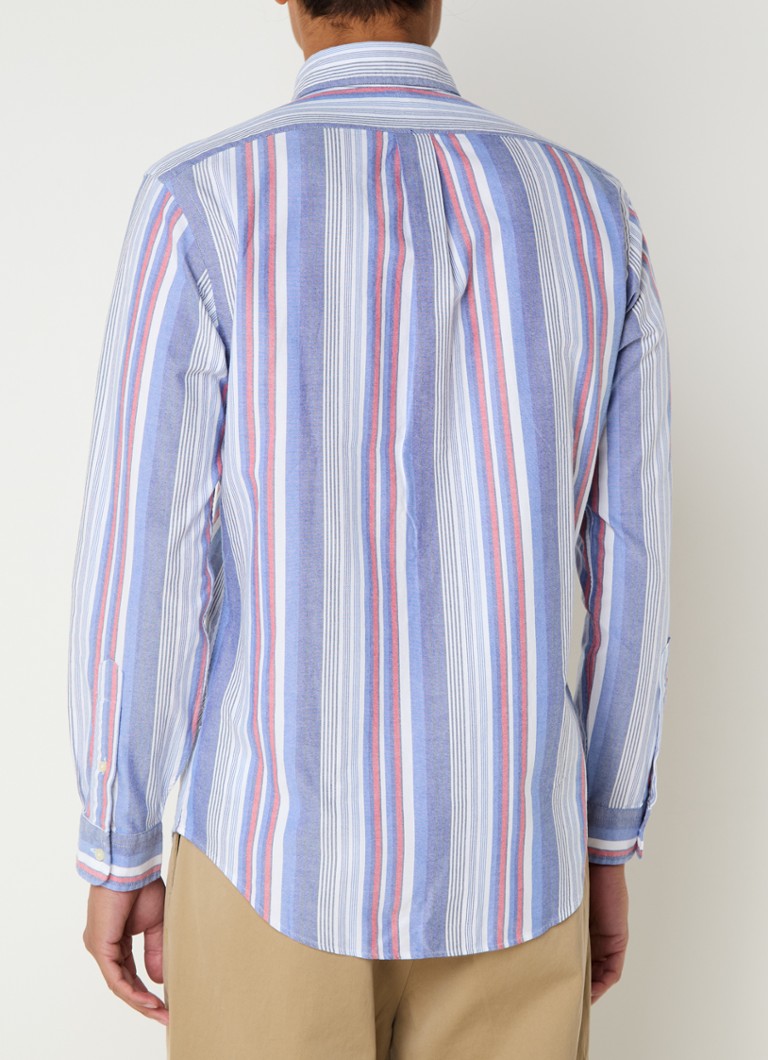 Camisa Ralph Lauren Custom Fit com estampa listrada