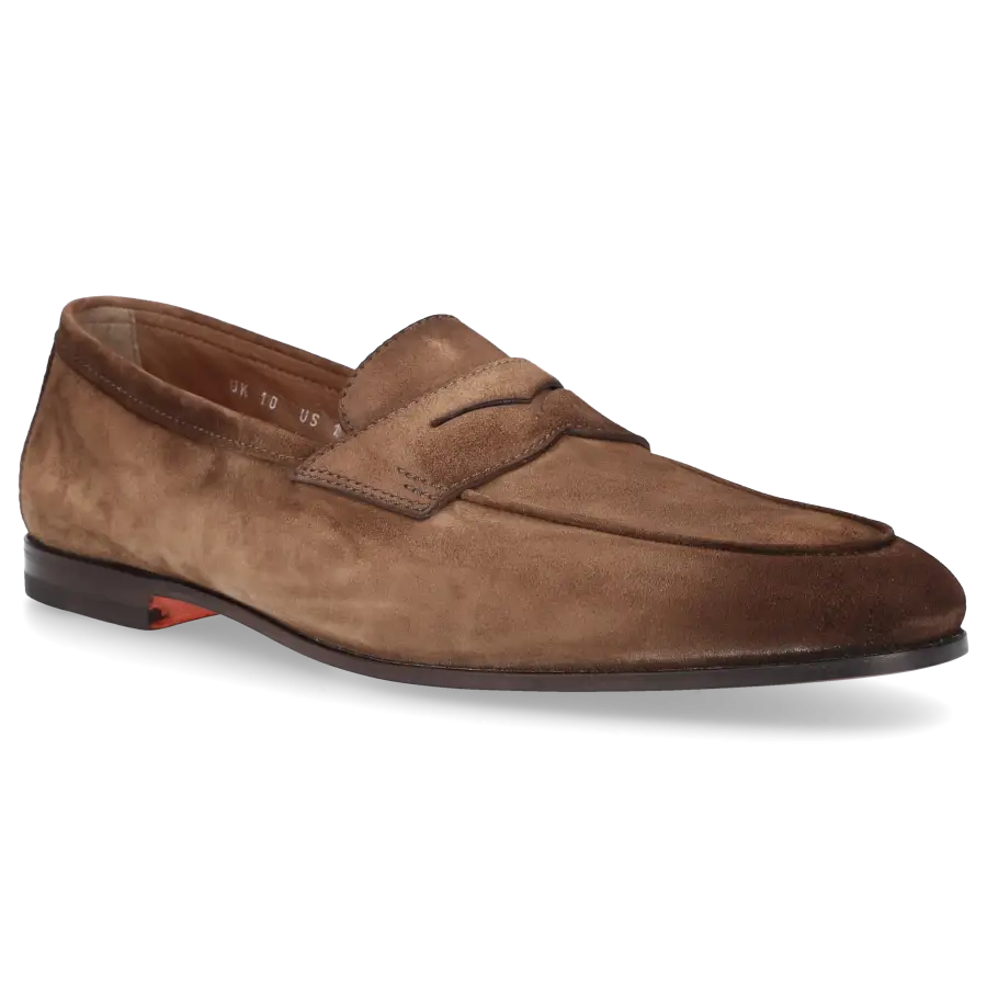 Santoni - Loafer 18837 Veloursleder - braun