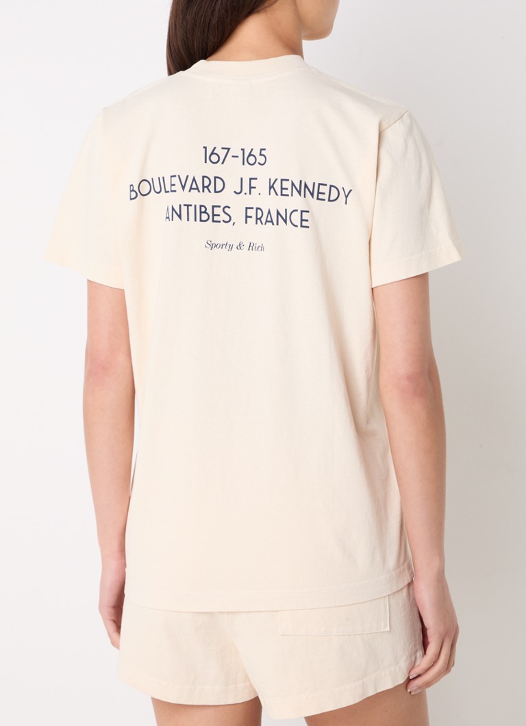 T-shirt Sporty & Rich Eden con stampa su entrambi i lati