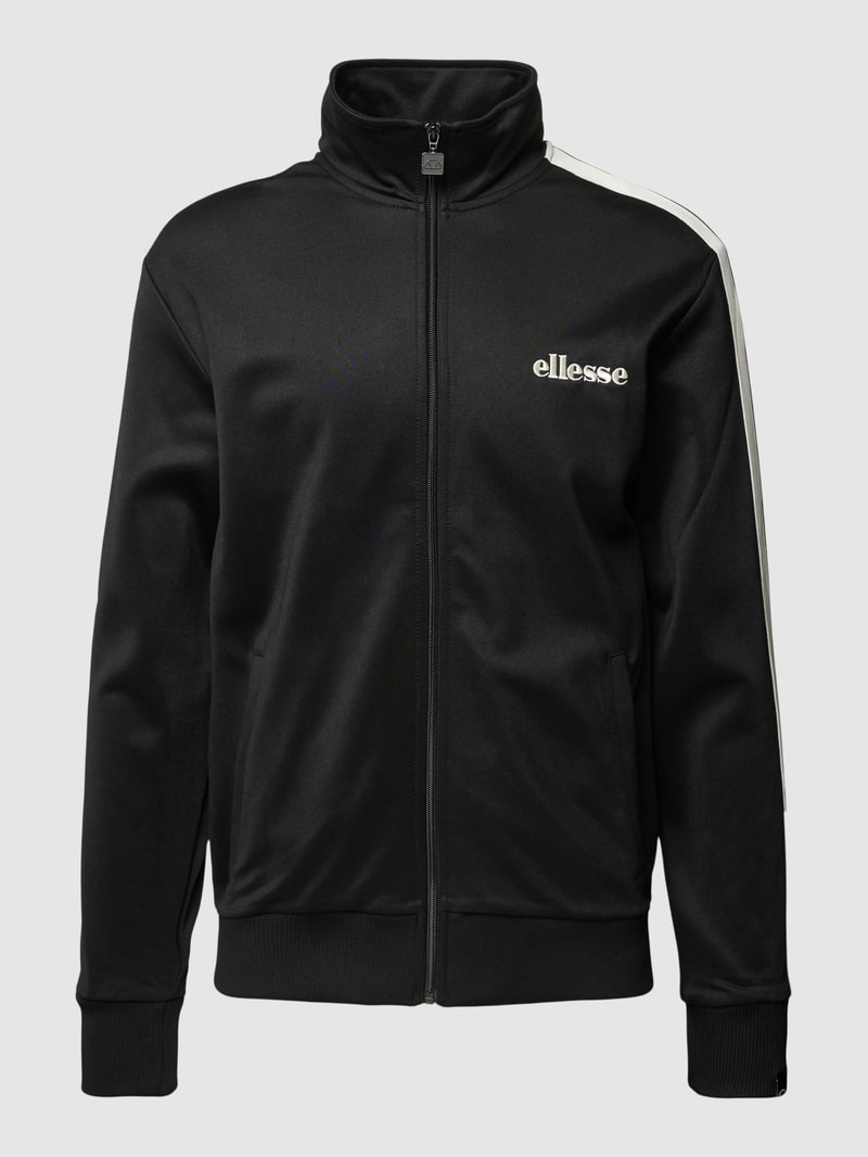 Trainingsjacke mit Eingrifftaschen Modell 'SCHIANVONE' in schwarz