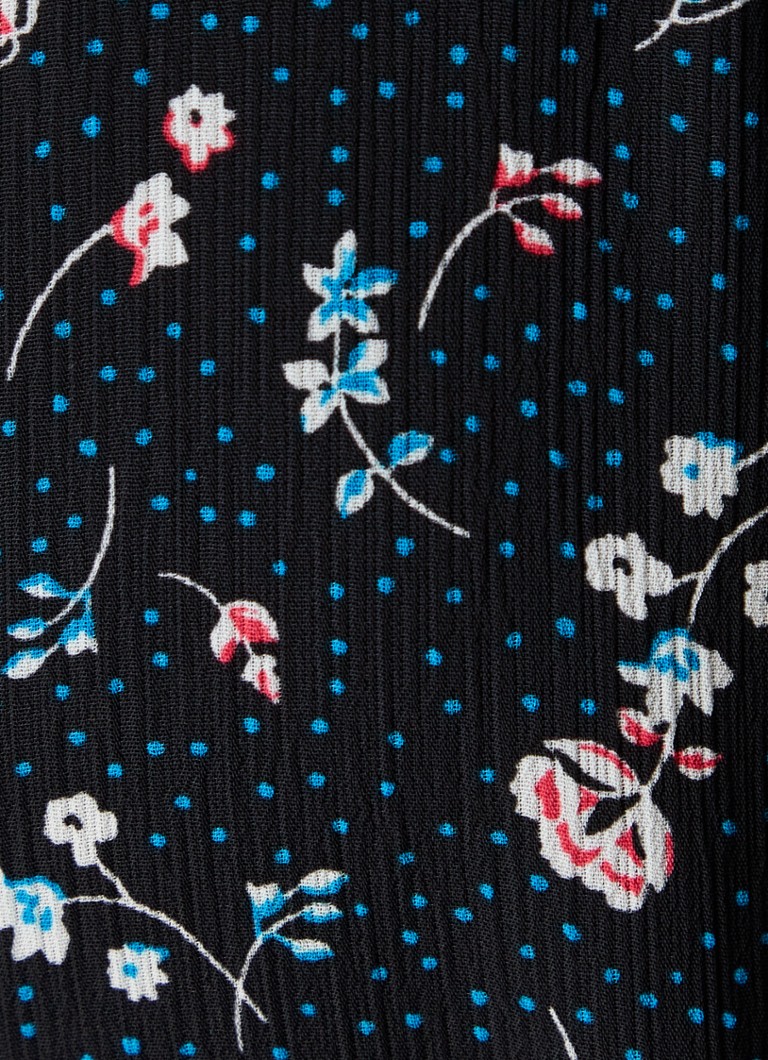 Abito corto a blusa Hobbs Pearl con stampa floreale e cintura da annodare